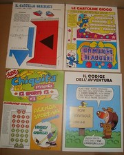CORRIERE DEI PICCOLI ANNI '80 INSERTI CASTELLO ORBITANTE/CARTOLINE GIOCO/CODICE