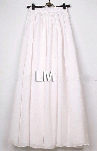 Maxi gonne donna - bianche,