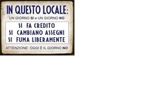 TARGA LATTA COMICA TABELLA