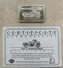 Lingotto argento 999 Harley