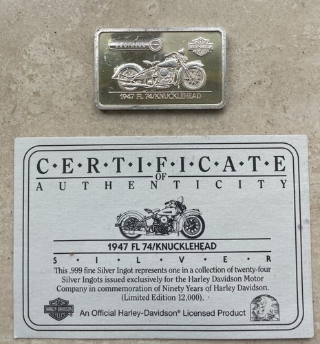 Lingotto argento 999 - , harley