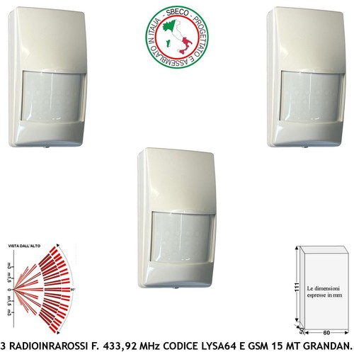 Sensore presenza ladri - sensore, pezzi