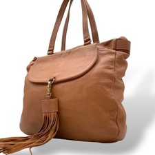 Borsa tote SEE BY CHLOE in pelle marrone tracolla nappa autentica usata dal Giappone