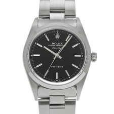 ROLEX Air King 14000 Cassa Nera: 34 x 34 mm Cinturino: 19 cm Orologio Uomo Us...