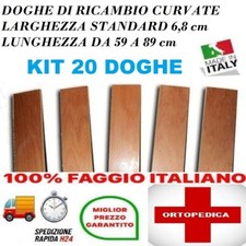 KIT20 doghe DI RICAMBIO PER RETI LETTO IN LEGNO -TUTTE LE MISURE-LARGHEZZA 6.8cm