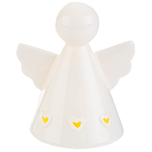 Angelo porcellana con luce led