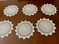 6 tovagliette centrini rotondi