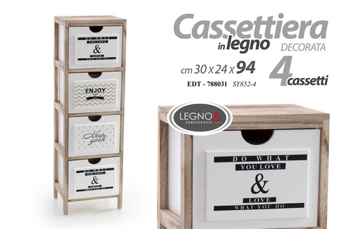 Cassettiera cassetti legno - cassetti,