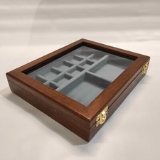 Wooden and glass chest jewelry