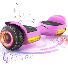 Gyroor G13 Monopattino Autobilanciante 6,5'' per Bambini con Bluetooth-Rosa