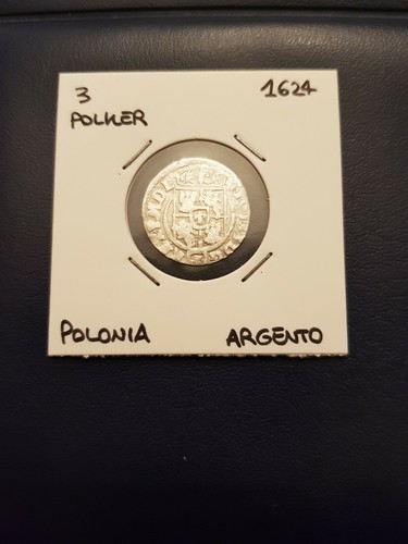 Moneta argento polker 1624 - moneta, 3