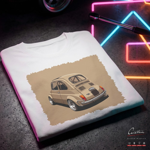 Shirt auto fiat 500 tuning - auto,