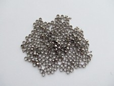 200pz  schiaccini in ottone colore argento scuro 2mm lead,nickel free