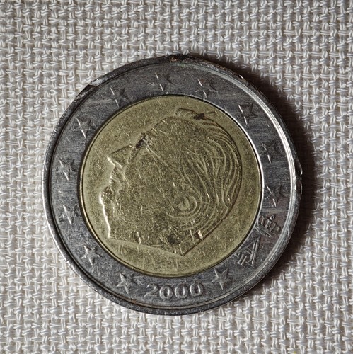 Rara moneta euro del belgio - moneta,