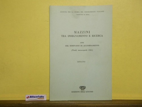 181 fascicolo mazzini tra - fascicolo,