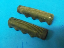 2 PK Manopole Maniglione Nero Tosaerba Stile Vintage - Bicicletta - Motozappa 7/8" MD7