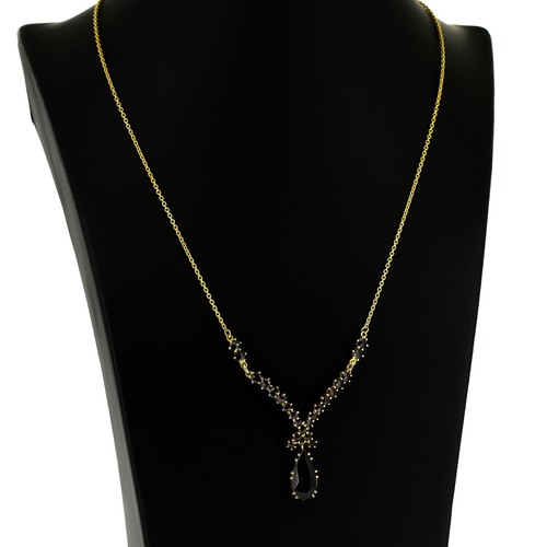 Collana granato oro - ,