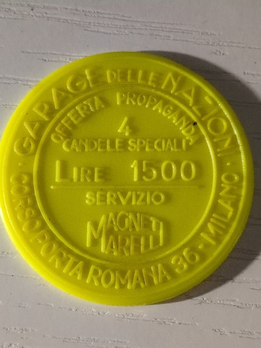 Gettone pubblicitario vintage