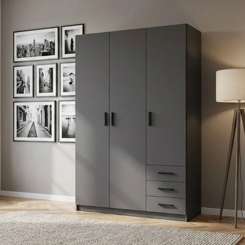 Armadio guardaroba grigio - , 3