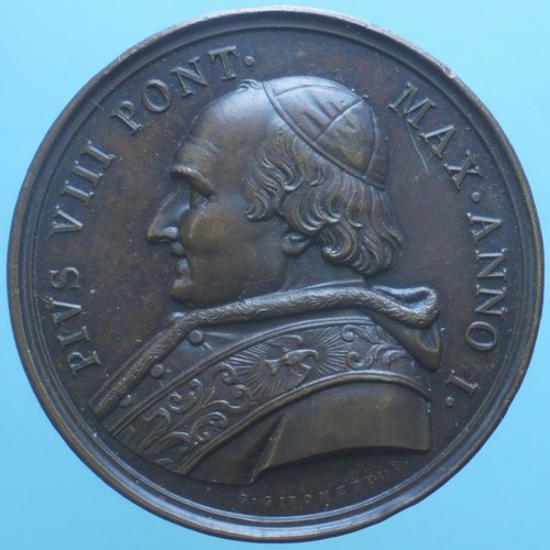 Pio viii medaglia annuale 1829 - viii,