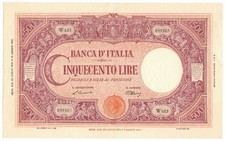500 LIRE BARBETTI GRANDE C TESTINA BI REPUBBLICA ITALIANA 22/07/1946 SPL+