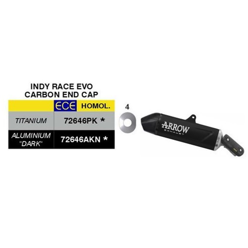 Marmitta arrow indy race - marmitta, evo