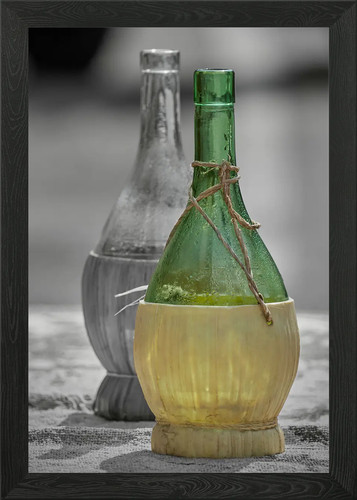 Vecchia bottiglia vino - vecchia,