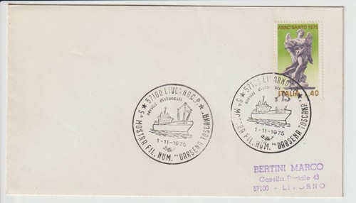 Livorno 1975 busta con - -,