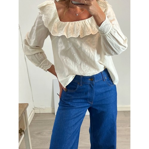 Sezane off white linen cotton - sezane,