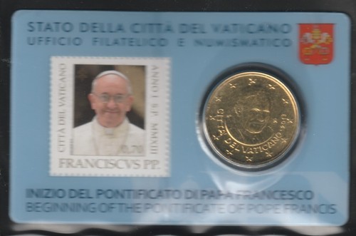 Vaticano stamp coin card - stamp,