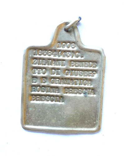 Piastrina militare nominale - militare,