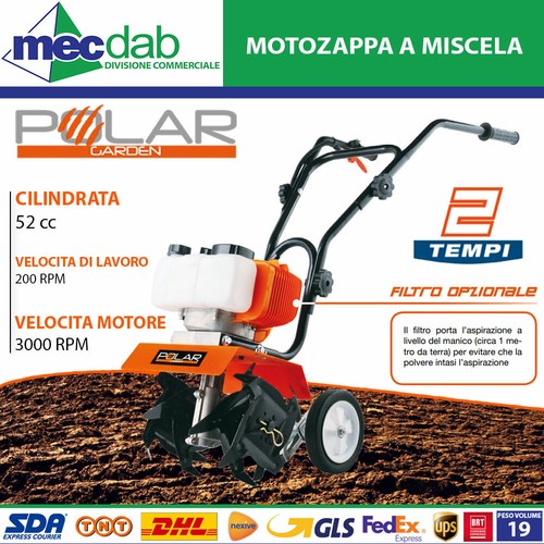 Motozappa manuale miscela - a,
