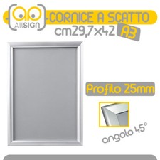 CORNICE A SCATTO A3 DA PARETE 25mm cornici bacheche porta poster espositore info