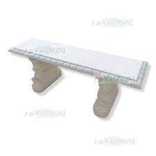 Panchina in cemento marmo pietra cm 140 da giardino no ghisa panca arredo