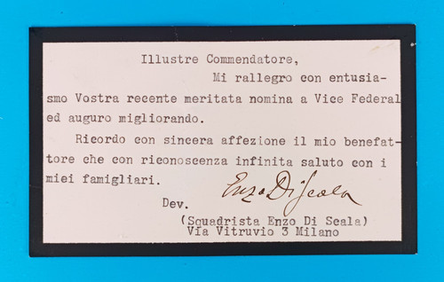 Lettera membro fascista da - fascista,