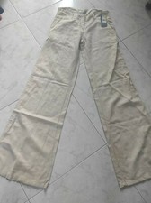 Pantaloni donna beige a