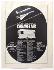 Pubblicita' Caravan Caravelair Classe Confort Sicurezza Advertising 1968 (R5)