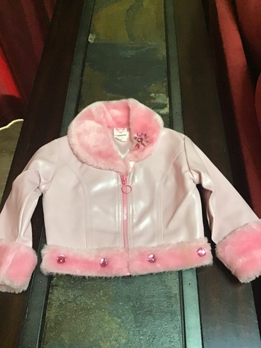 Cappotto giacca ecopelle rosa