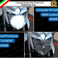 FARO A LED YAMAHA XJ6 ANABBAGLIANTE ABBAGLIANTE H4 LED POSIZIONE T10 NO ERROR
