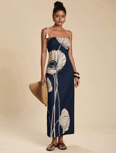 Brand new backless navy summer - new,