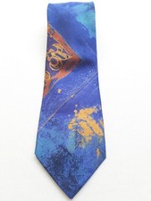 Cravatta  artistica blu