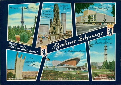 Cartolina berlino muso - berlino,