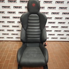 Sedile Lato Passeggero Scomposto Alfa Romeo 4c Pelle Cuciture Rosse