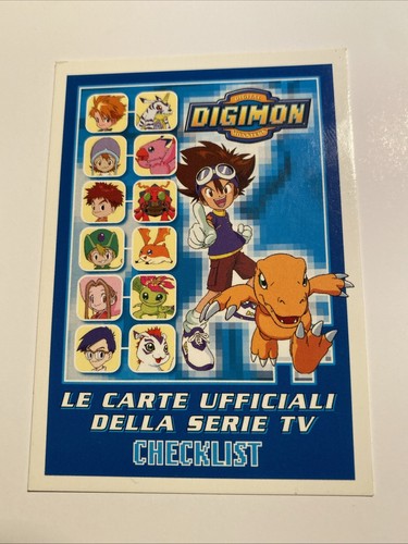 Checklist digimon trading card - digimon,
