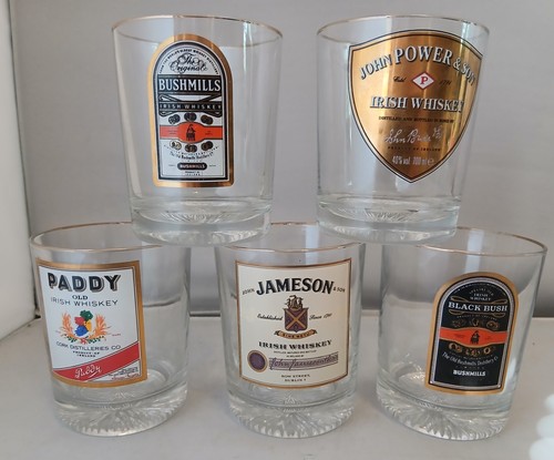 Vintage irish whiskey glasses - whiskey,