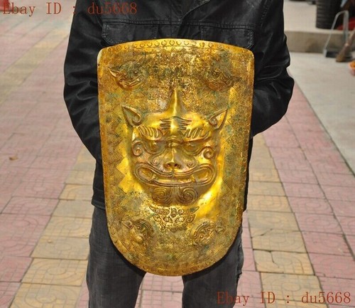 Raro cina bronzo ware oro - 18"raro,
