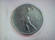 Italy 1956 50 Lire Vulcan