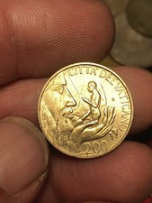 VATICANO Città Moneta 200 LIRE  1988 Creazione Dell'Uomo PAPA GIOVANNI PAOLO II