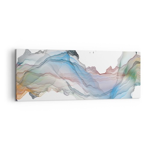 Quadro tela 140x50cm onde - quadro,