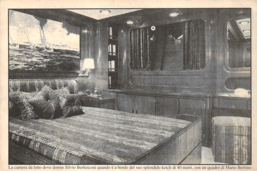 Cartolina yacht silvio - cartolina,